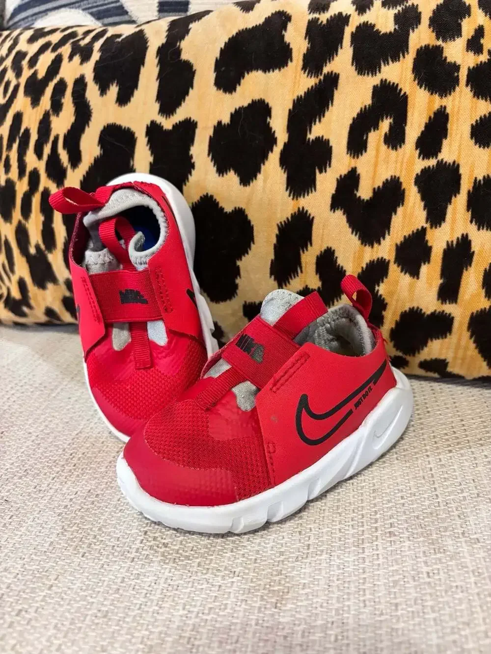 Nike Flex Runner 2 Toddler Red Black Slip-On